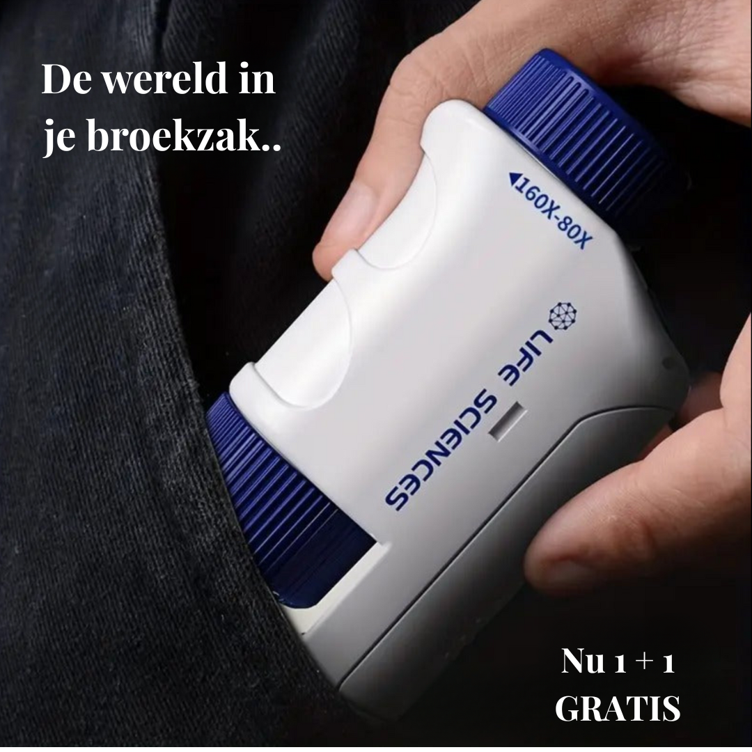 Magische handmicroscoop voor Kinderen  | Ontdek de wereld met licht & zoom